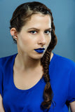 Royal Matte - Waterproof, smudge proof,  transfer proof,  and 24 hour stay BLUE Matte Liquid lipstick - Glamorous Chicks Cosmetics