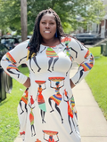Nola Afro maxi dress  (no bag) (Fall best seller) (REGULAR + PLUS)