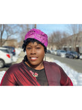 Kozi  Slip On Satin Lined Headwrap