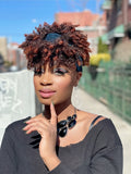 Vee print slip on Hair headwrap headband