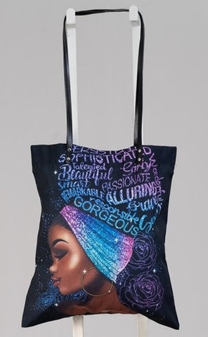 Justine African print  Tote Bag - Black History Collection