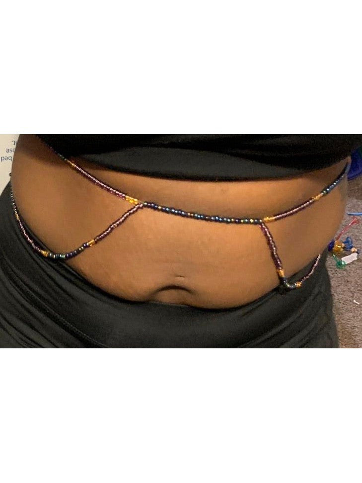 Beads around her online waist