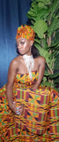 Her Majesty  Kente Skirt and bag and headwrap (Best Seller) (REGULAR + PLUS)