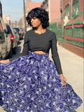 Tina Print Maxi Skirt, Headwrap (no bag) (REGULAR + PLUS)