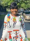 Nola Afro maxi dress  (no bag) (Fall best seller) (REGULAR + PLUS)