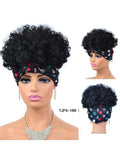 Polka slip on Hair headwrap headband