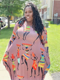 Nosa Afro maxi dress  (no bag) (Fall best seller) (REGULAR + PLUS)