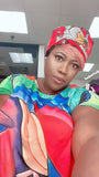 Nolanda Slip On satin lined headwrap
