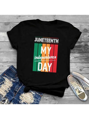 Juneteenth My Independence Day Black T-shirt
