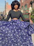 Tina Print Maxi Skirt, Headwrap (no bag) (REGULAR + PLUS)