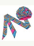 AFRICAN ROYALE BLACK AND WHITE Slip On headwrap