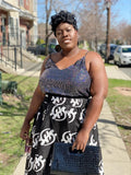 Liv Print Maxi Skirt and Headwrap ( no bag )
