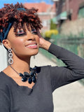 Vee print slip on Hair headwrap headband