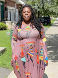 Nosa Afro maxi dress  (no bag) (Fall best seller) (REGULAR + PLUS)