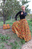 Her Majesty  Kente Skirt and bag and headwrap (Best Seller) (REGULAR + PLUS)