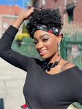 Polka slip on Hair headwrap headband