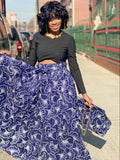 Tina Print Maxi Skirt, Headwrap (no bag) (REGULAR + PLUS)