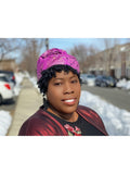 Kozi  Slip On Satin Lined Headwrap