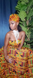 Her Majesty  Kente Skirt and bag and headwrap (Best Seller) (REGULAR + PLUS)