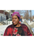 Kozi  Slip On Satin Lined Headwrap