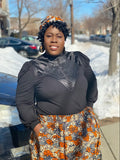 Bey Print Maxi Skirt and Headwrap (spring collection) (REGULAR + PLUS)