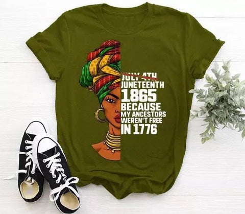 Juneteenth 1865 Green T-shirt