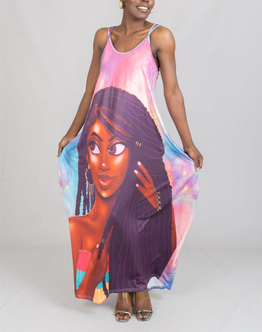 Shawna maxi dress  (no bag) (fall best seller) (REGULAR + PLUS)