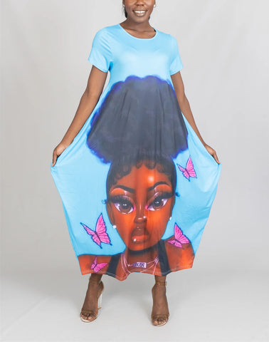 Shemya maxi dress  (no bag) (fall best seller) (REGULAR + PLUS)