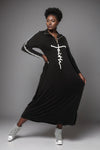 Black maxi faith  sweater dress  (no bag) (Fall best seller) ( REGULAR + PLUS)