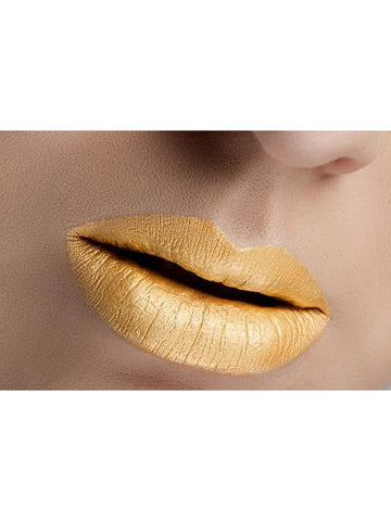 Kingdom Mettalic Gold Semi Matte Gloss Lipstain - Glamorous Chicks Cosmetics