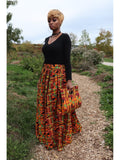 Her Majesty  Kente Skirt and bag and headwrap (Best Seller) (REGULAR + PLUS)