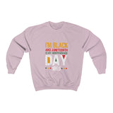 Juneteenth I am Black Unisex Heavy Blend™ Crewneck Sweatshirt