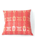  -  - Red African Print pillows - Glamorous Chicks Cosmetics - 2