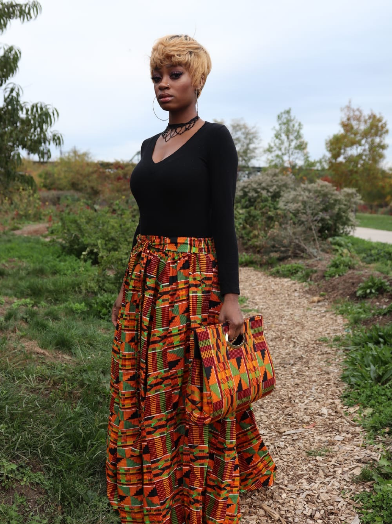 PEBBLE PRINTED SKIRT | HYKE (Women)/ハイク