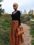 Her Majesty  Kente Skirt and bag and headwrap (Best Seller) (REGULAR + PLUS)