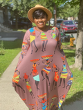 Nosa Afro maxi dress  (no bag) (Fall best seller) (REGULAR + PLUS)