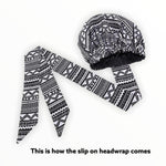 Kacely Slip On satin lined headwrap