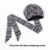 Reggae Slip On satin lined headwrap