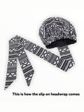 Liv Slip On satin lined headwrap  ($15 Sale Item)