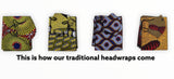 Mavis Limited Edition Holiday Gold Print African Head wrap (Gele)