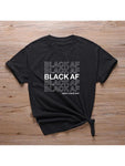 Black Af Cotton T-shirt