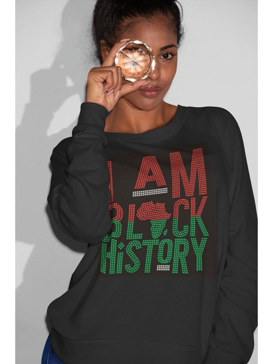 I am Black History Jacket/ Sweater – Glamorous Chicks Headwraps