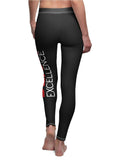 Black Excellence Women's Black Cut & Sew Casual Leggings