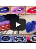 Futuristic Blue Semi Matte Mettallic Blue Liquid Lips - Glamorous Chicks Cosmetics
