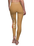 Black Excellence Women's Yellow Cut & Sew Casual Leggings