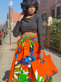 Hazel Print Maxi Skirt, Headwrap & bag  (Fall best seller)(REGULAR + PLUS)
