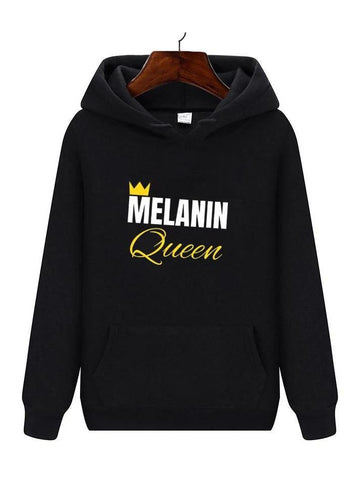 Melanin Queen Black Hoodie