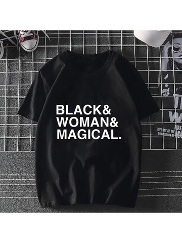 Black & Woman & Magical T-shirt