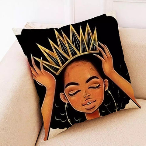 Crown African Print pillow Case