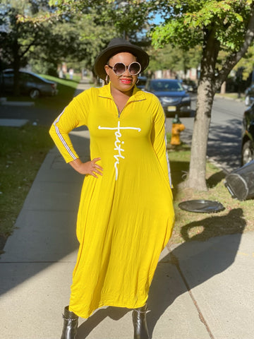 Yellow Faith Maxi Sweater Dress (No Bag) (Best Seller) ( Regular + Plus) - 0-24 (One Size) Yellow Faith Maxi Sweater Dress (No Bag) (Best Seller) ( Regular + Plus) - 0-24 (One Size)